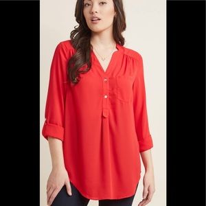 ModCloth Pam Breeze-ly Long Sleeve Tunic 1X